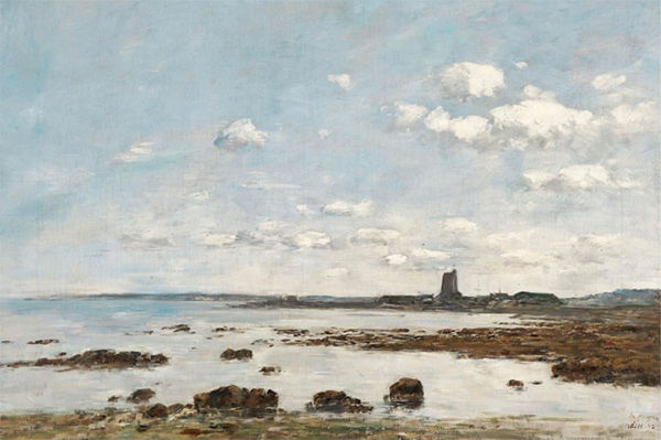 La Hougue peinte par Eugène Boudin